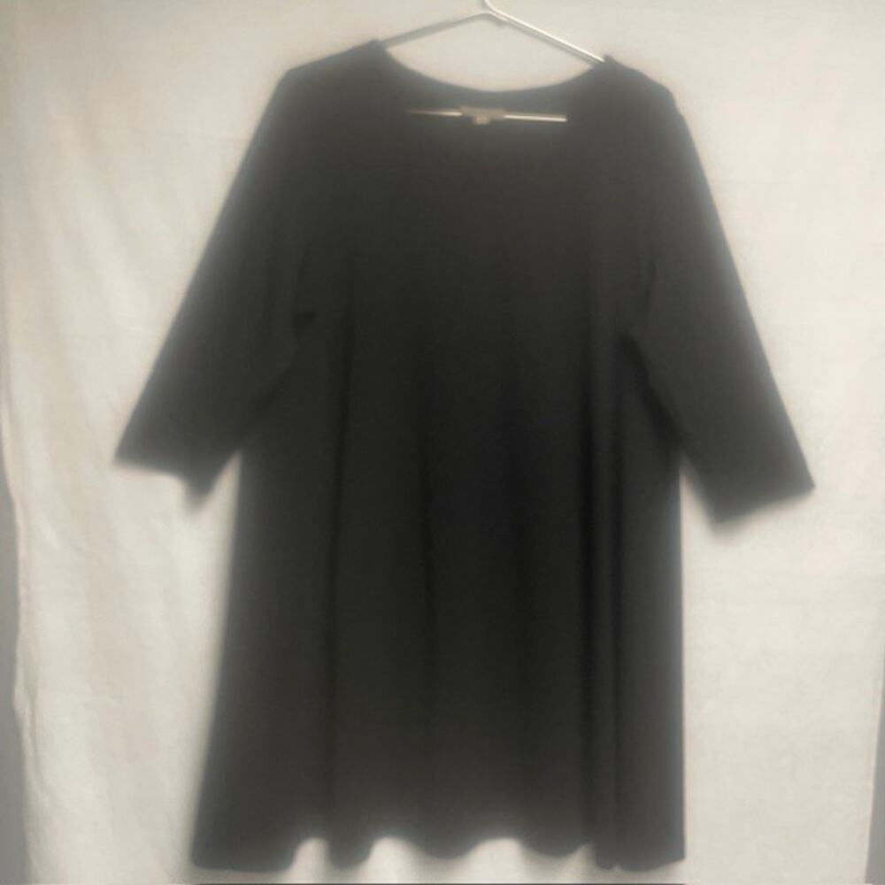 Loft Pull Over Women's Dress 3/4 Sleeve - Black - Size XL